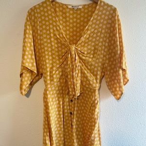 Adorable Rip Curl Spring Mini Dress Size Small Yellow Floral
